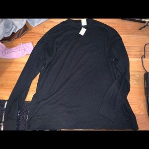 oversized waffle long sleeve